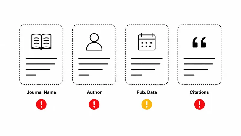 What we assume vs. what is actually verifiable in academic publishing